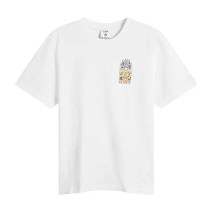 Casablanca Tennis Landscape Classic T-ShirtT-ShirtCasablancaDPUS Designer Outlet5063820007791WhiteXSCasablanca Tennis Landscape Classic T-Shirt