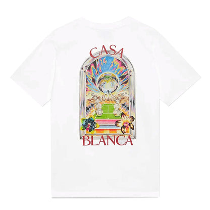 Casablanca Tennis Landscape Classic T-ShirtT-ShirtCasablancaDPUS Designer Outlet5063820007791WhiteXSCasablanca Tennis Landscape Classic T-Shirt