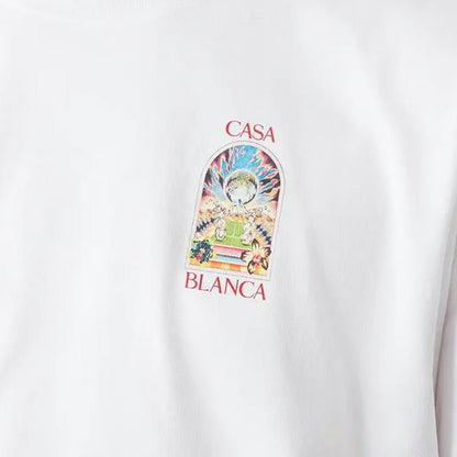 Casablanca Tennis Landscape Classic T-ShirtT-ShirtCasablancaDPUS Designer Outlet5063820007791WhiteXSCasablanca Tennis Landscape Classic T-Shirt