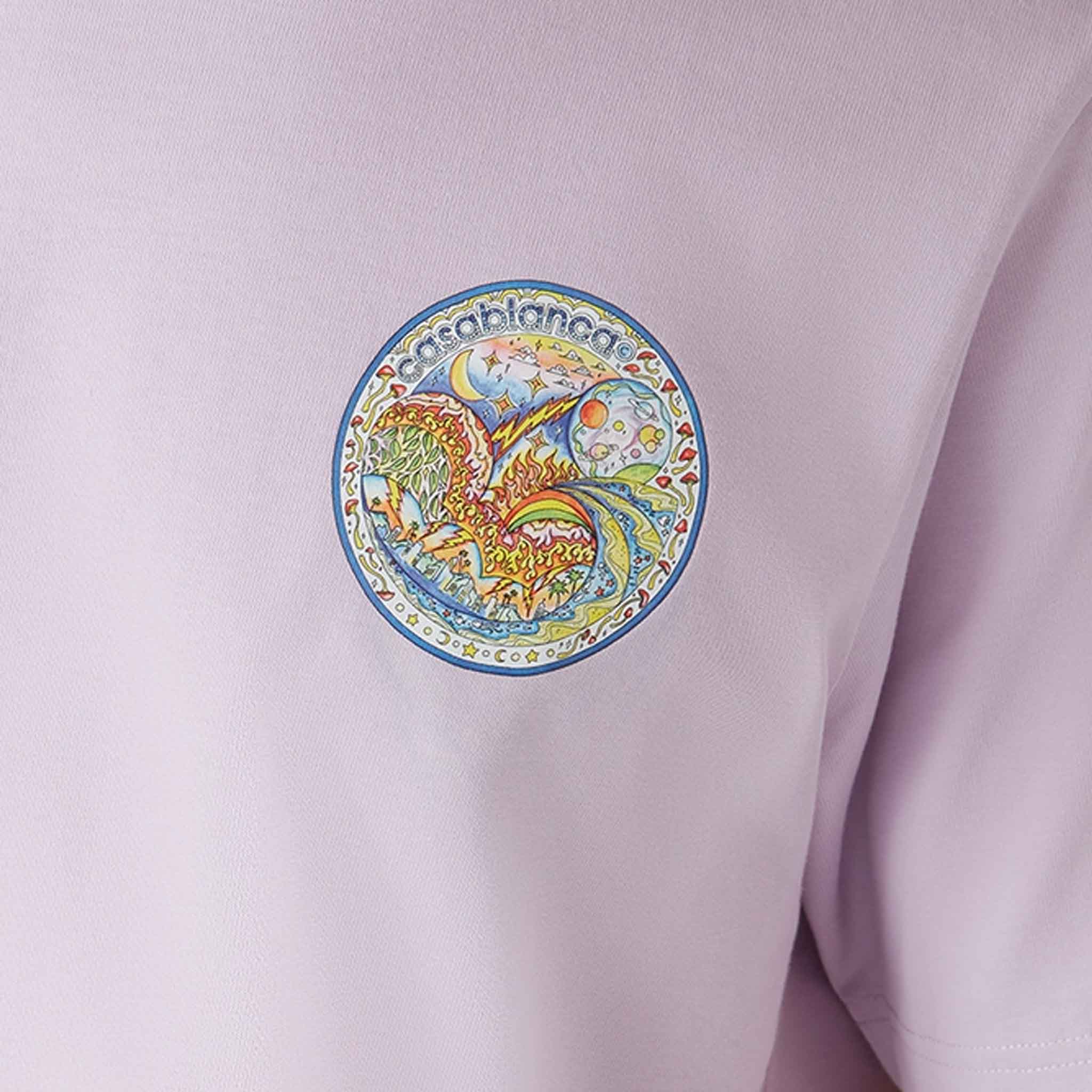 Casablanca The Four Elements T-Shirt in Purple