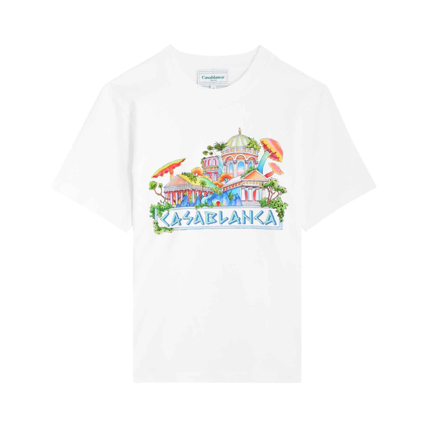 Casablanca The Road To Knowledge Printed T-shirt in WhiteT-ShirtsCasa BlancaDPUSXSCasablanca The Road To Knowledge Printed T-shirt in White