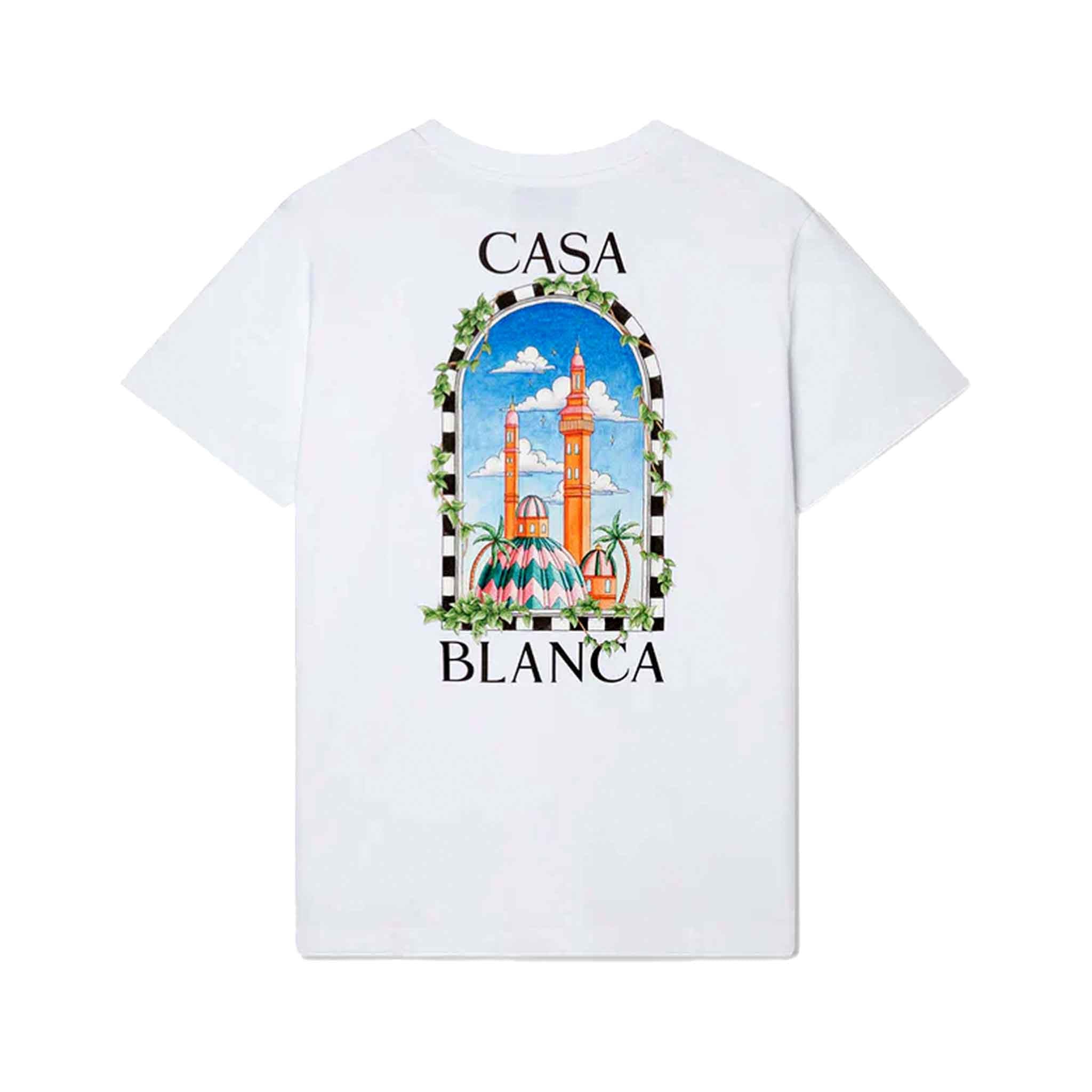 Casablanca Vue De Damas T-Shirt in WhiteT-ShirtsCasa BlancaDPUS5056626870348XSCasablanca Vue De Damas T-Shirt in White