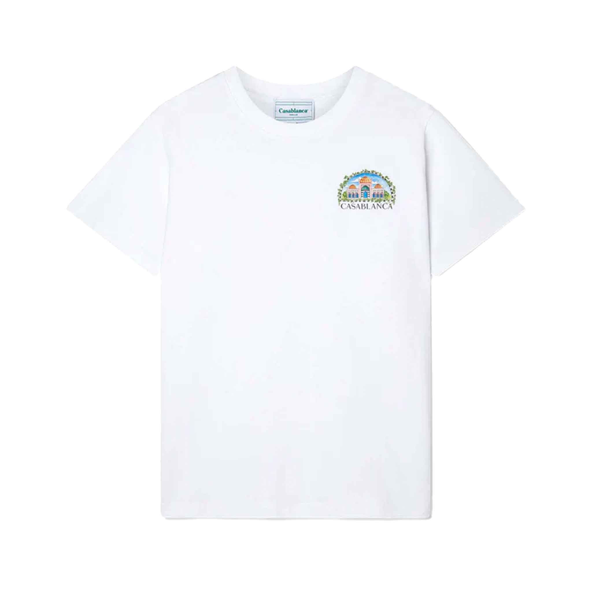 Casablanca Vue De Damas T-Shirt in WhiteT-ShirtsCasa BlancaDPUS5056626870348XSCasablanca Vue De Damas T-Shirt in White