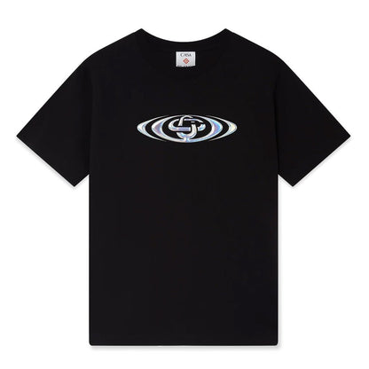 Casablanca Warped Logo Classic T-ShirtT-ShirtsCasablancaDPUS Designer OutletBlackXSCasablanca Warped Logo Classic T-Shirt
