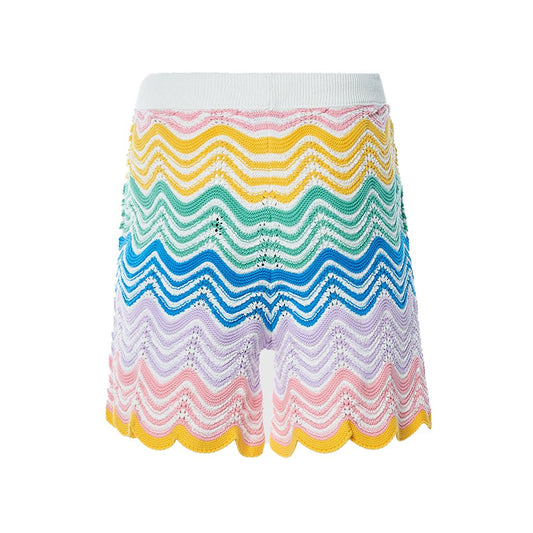 [Casablanca] Wave Knit Shorts Gradient WaveShortsCasablancaDPUS Designer Outlet5056733925245MultiS[Casablanca] Wave Knit Shorts Gradient Wave