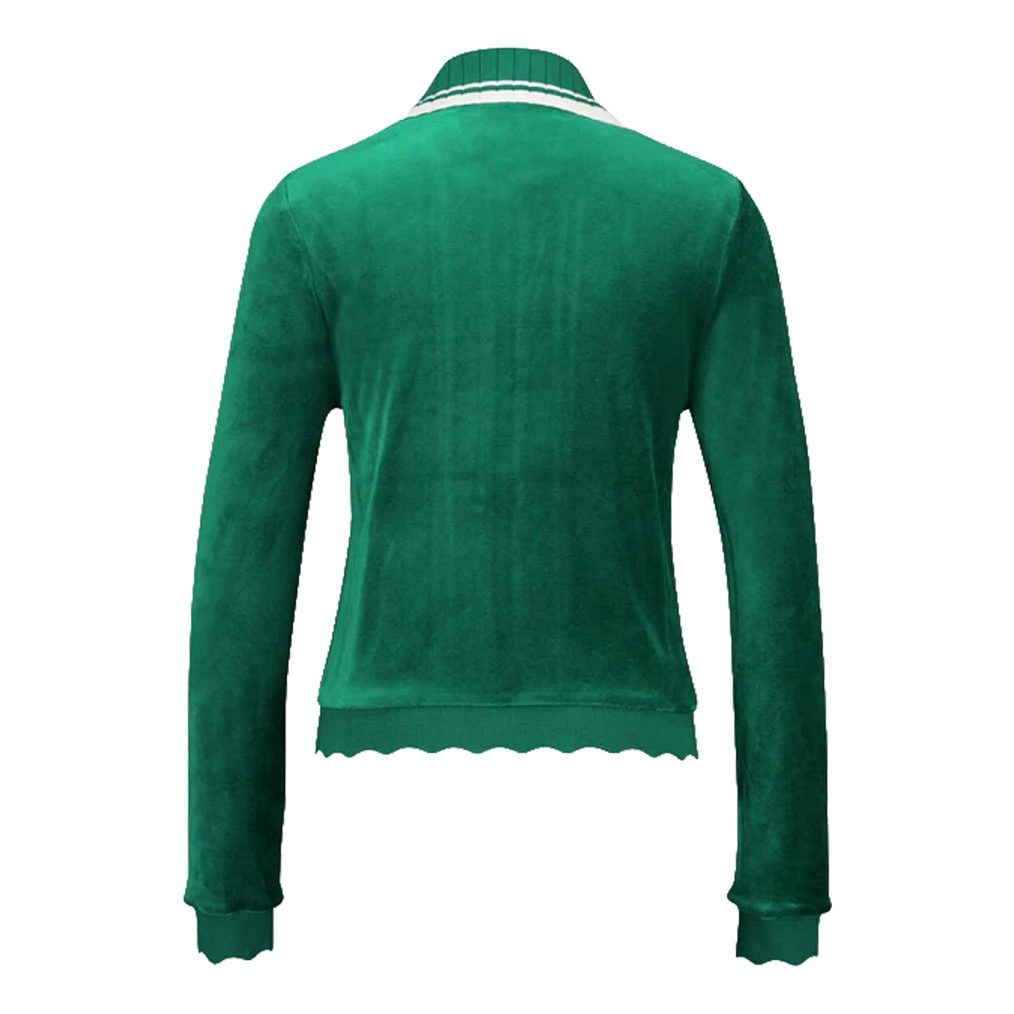 [Casablanca] Waved Rib Track Jacket EvergreenHoodies & Zip - UpsCasablancaDPUS Designer Outlet5056733930713GreenL[Casablanca] Waved Rib Track Jacket Evergreen