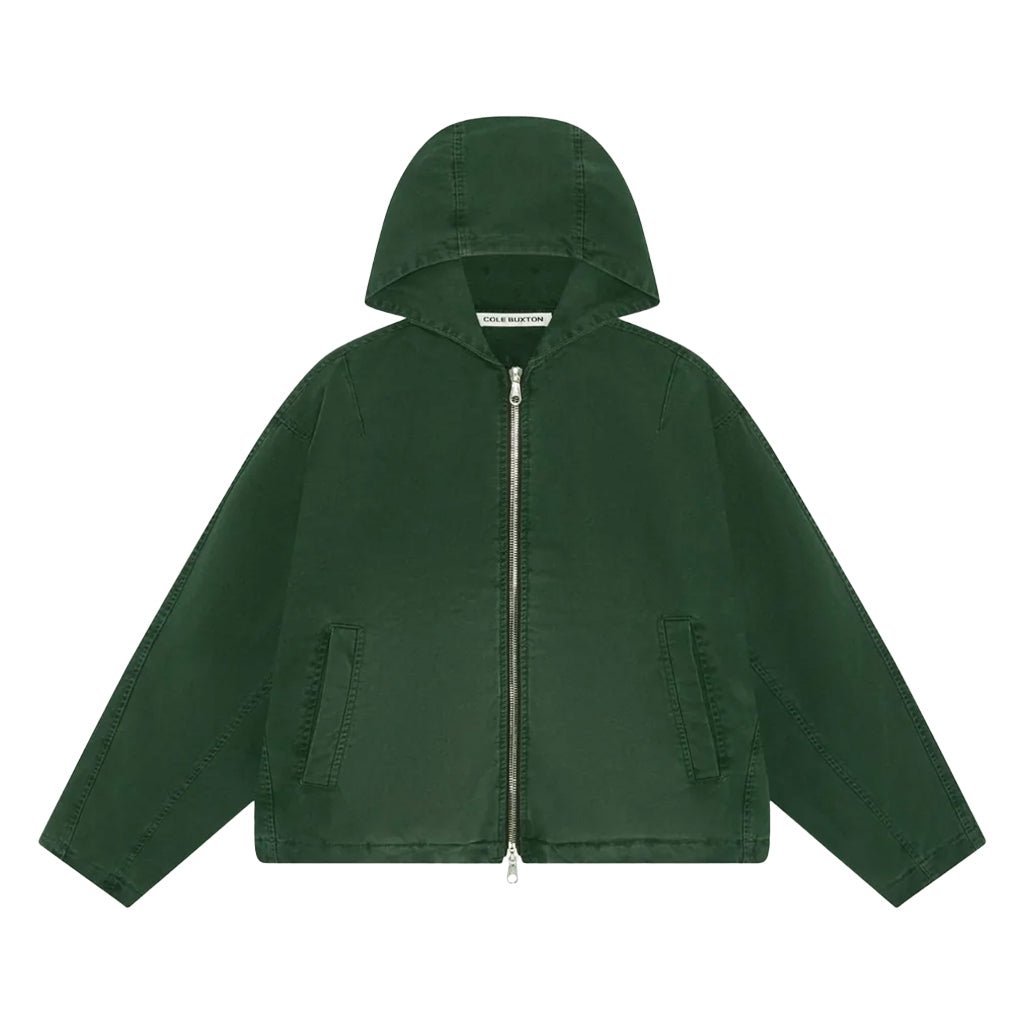 Cole Buxton Canvas Zipped HoodieHoodies & Zip-UpsCole BuxtonDPUS Designer OutletAW24CZH160-610-S5056631251712Forest GreenSCole Buxton Canvas Zipped Hoodie