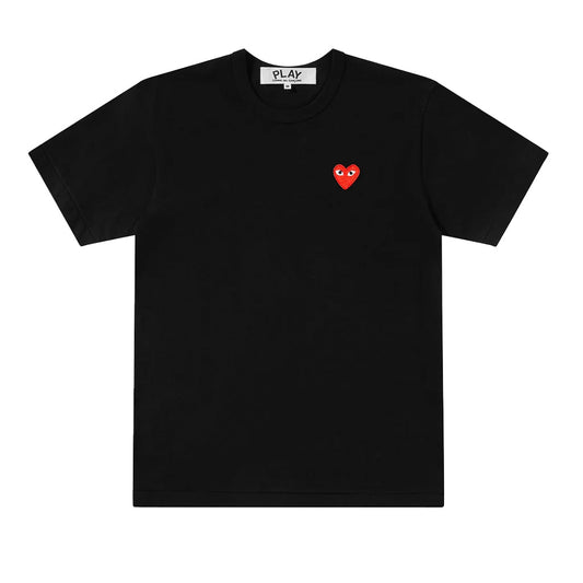 [Comme des Garcons] Play Basic Heart Logo TeeT-ShirtComme Des GarconsDPUS Designer OutletAX-T108-051-BLK-S044368332113BlackS[Comme des Garcons] Play Basic Heart Logo Tee