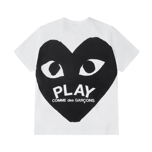 [Comme des Garcons] Play Large Back Print Black Heart TeeT-ShirtComme Des GarconsDPUS Designer OutletAX-T353-051-WHT-S044365553306WhiteS[Comme des Garcons] Play Large Back Print Black Heart Tee