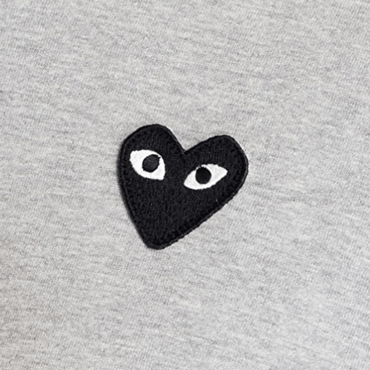 Comme des Garçons PLAY Long Sleeve T-Shirt in GreyT-ShirtsComme des GarconsDPUS Designer OutletAAE90481SComme des Garçons PLAY Long Sleeve T-Shirt in Grey