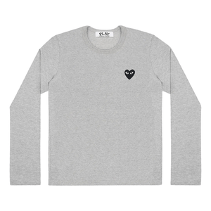 Comme des Garçons PLAY Long Sleeve T-Shirt in GreyT-ShirtsComme des GarconsDPUS Designer OutletAAE90481SComme des Garçons PLAY Long Sleeve T-Shirt in Grey