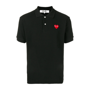 Comme des Garçons PLAY Polo in BlackPolosComme des GarconsDPUS Designer OutletAZT00605112SComme des Garçons PLAY Polo in Black