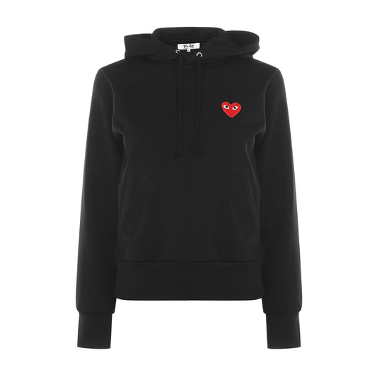 [Comme des Garcons] Play Red Heart Pullover HoodieHoodies & Zip-UpsComme Des GarconsDPUS Designer OutletAX-T174-051-BLK-S044361391179BlackS[Comme des Garcons] Play Red Heart Pullover Hoodie