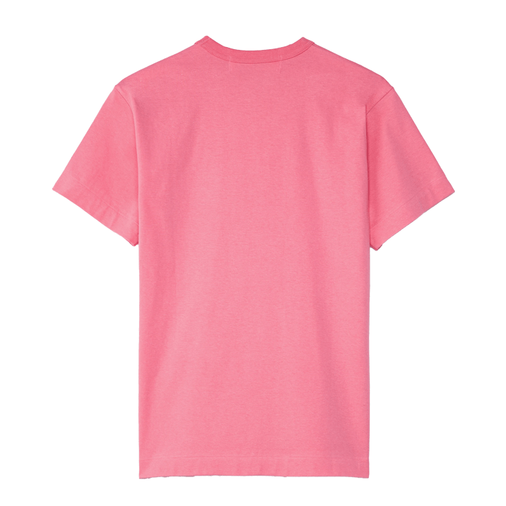 Comme des Garçons PLAY Red Heart T-Shirt in PinkT-ShirtsComme des GarconsDPUS Designer OutletAZT27205132SComme des Garçons PLAY Red Heart T-Shirt in Pink