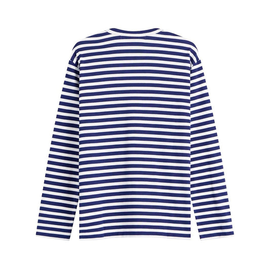 [Comme des Garcons] Play Stripe Red Heart LS TeeT-ShirtComme Des GarconsDPUS Designer OutletAX-T010-051-NVY-S044362189614NavyS[Comme des Garcons] Play Stripe Red Heart LS Tee