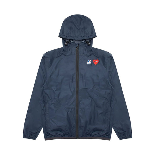 [Comme des Garcons] Play X K-Way Full Zip-Up Packable JacketCoats & JacketsComme Des GarconsDPUS Designer OutletAZ-J501-051-NVY-S8059005765461NavyS[Comme des Garcons] Play X K-Way Full Zip-Up Packable Jacket