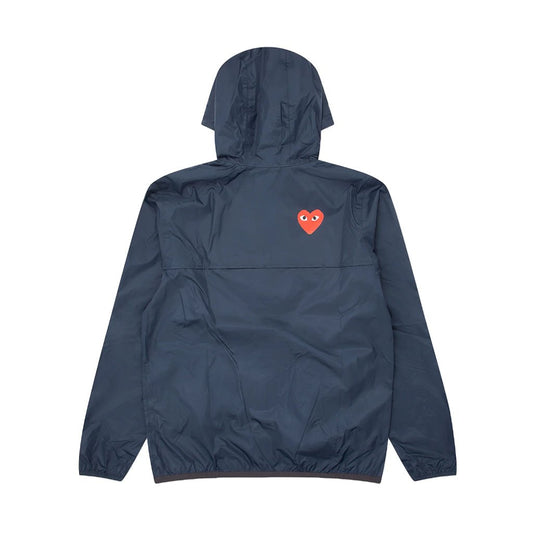 [Comme des Garcons] Play X K-Way Full Zip-Up Packable JacketCoats & JacketsComme Des GarconsDPUS Designer OutletAZ-J501-051-NVY-S8059005765461NavyS[Comme des Garcons] Play X K-Way Full Zip-Up Packable Jacket