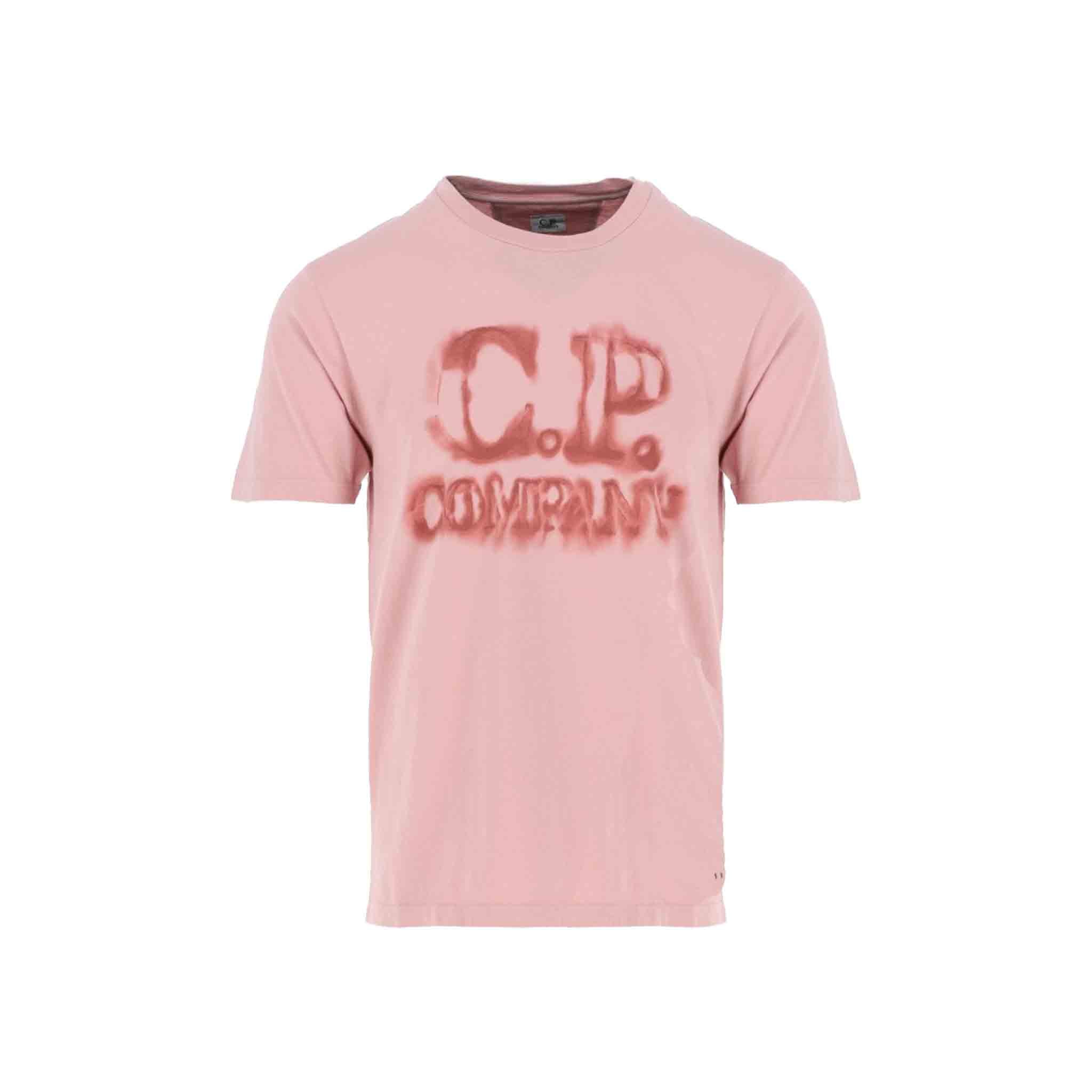 C.P. Company 24/1 Jersey Blurry Logo T-shirt in Pale MauveT-ShirtsC.P. CompanyDPUS71495911SC.P. Company 24/1 Jersey Blurry Logo T-shirt in Pale Mauve