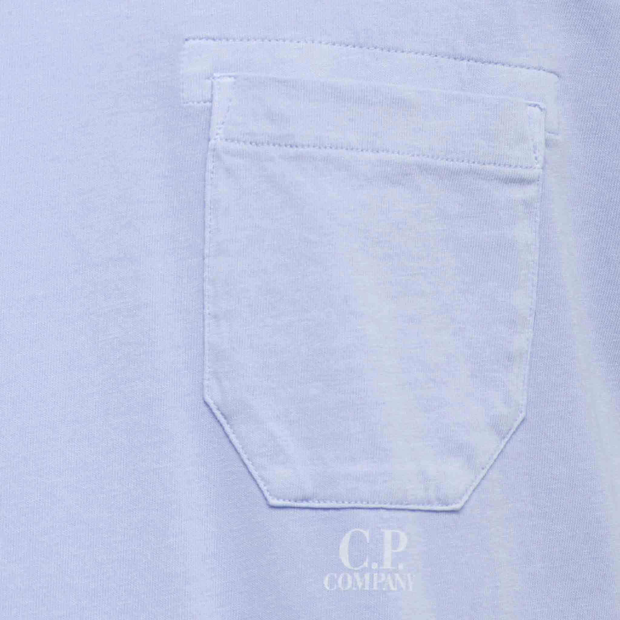 C.P. Company 24/1 Jersey Pocket T-shirt in Cosmic SkyT-ShirtsC.P. CompanyDPUS67752423XSC.P. Company 24/1 Jersey Pocket T-shirt in Cosmic Sky