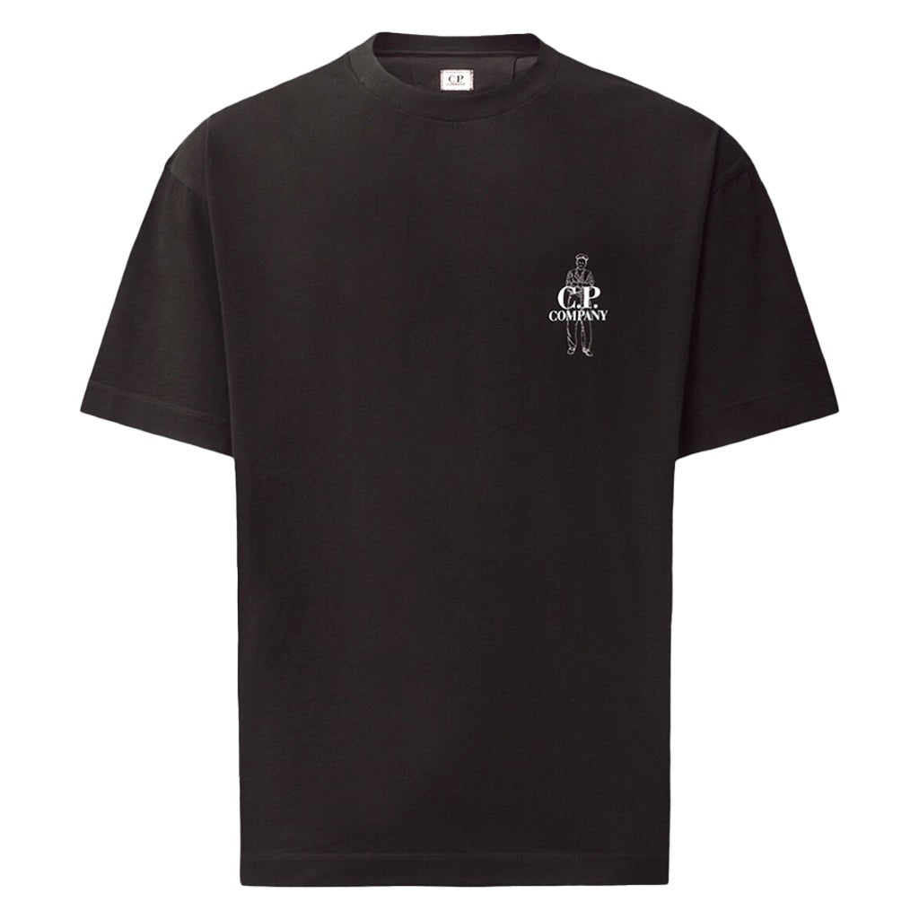[C.P. Company] 30/1 Jersey Comfort Logo T-ShirtT-ShirtC.P. CompanyDPUS Designer Outlet21CMTS166A-005100W-999-SBlackS[C.P. Company] 30/1 Jersey Comfort Logo T-Shirt