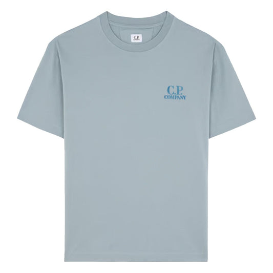 [C.P. Company] 30/1 Jersey Comfort Logo T-ShirtT-ShirtsC.P. CompanyDPUS Designer OutletSilver blueS[C.P. Company] 30/1 Jersey Comfort Logo T-Shirt