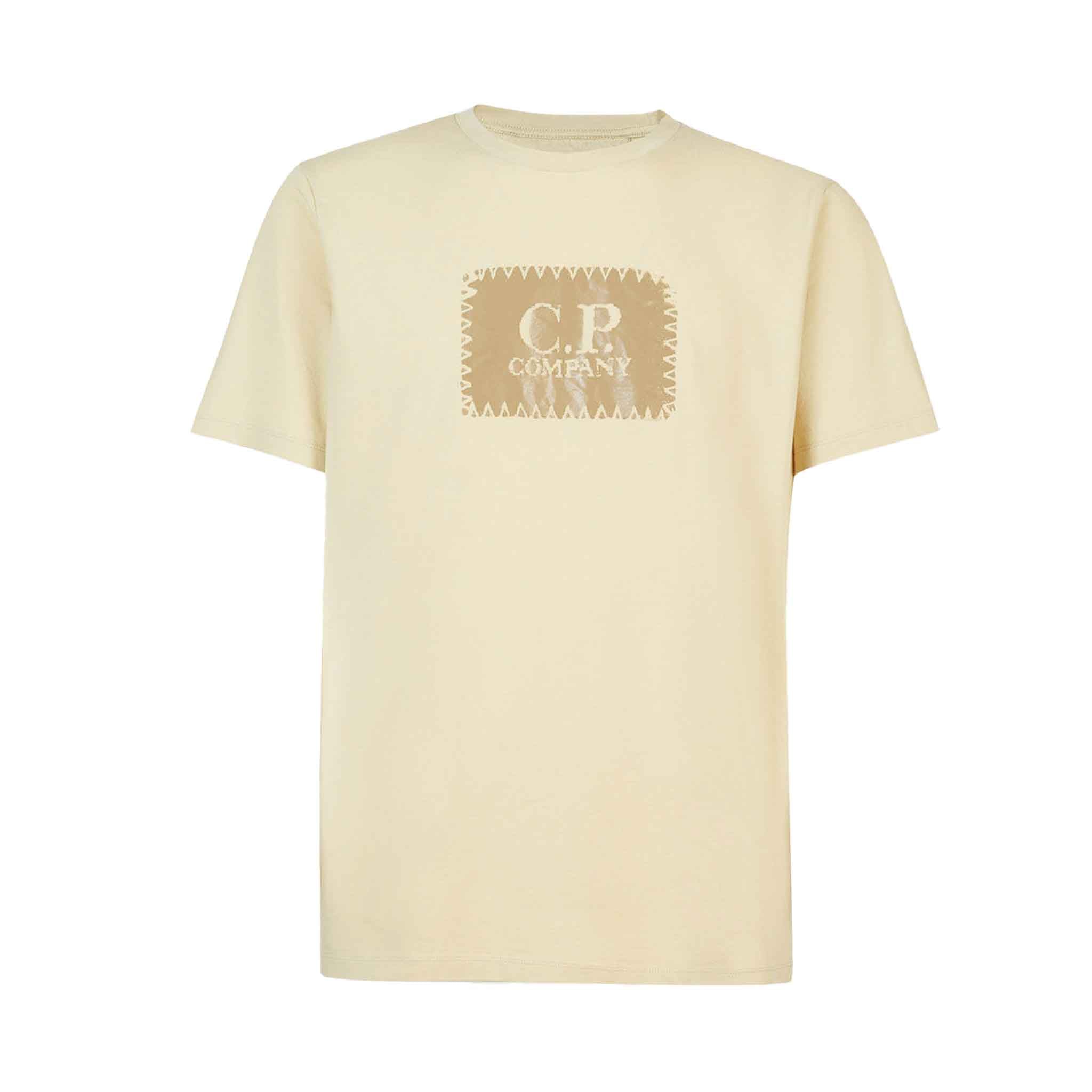 C.P. Company 30/1 Jersey Label T-shirt in Pistachio ShellT-ShirtsC.P. CompanyDPUS7620943677461SC.P. Company 30/1 Jersey Label T-shirt in Pistachio Shell