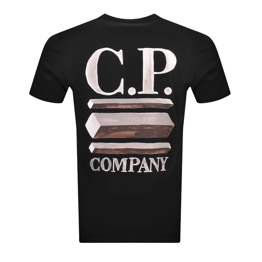 C.P. Company 30/1 Jersey Logo Graphics T-shirt in BlackT-ShirtsC.P. CompanyDPUS7620943947700SC.P. Company 30/1 Jersey Logo Graphics T-shirt in Black