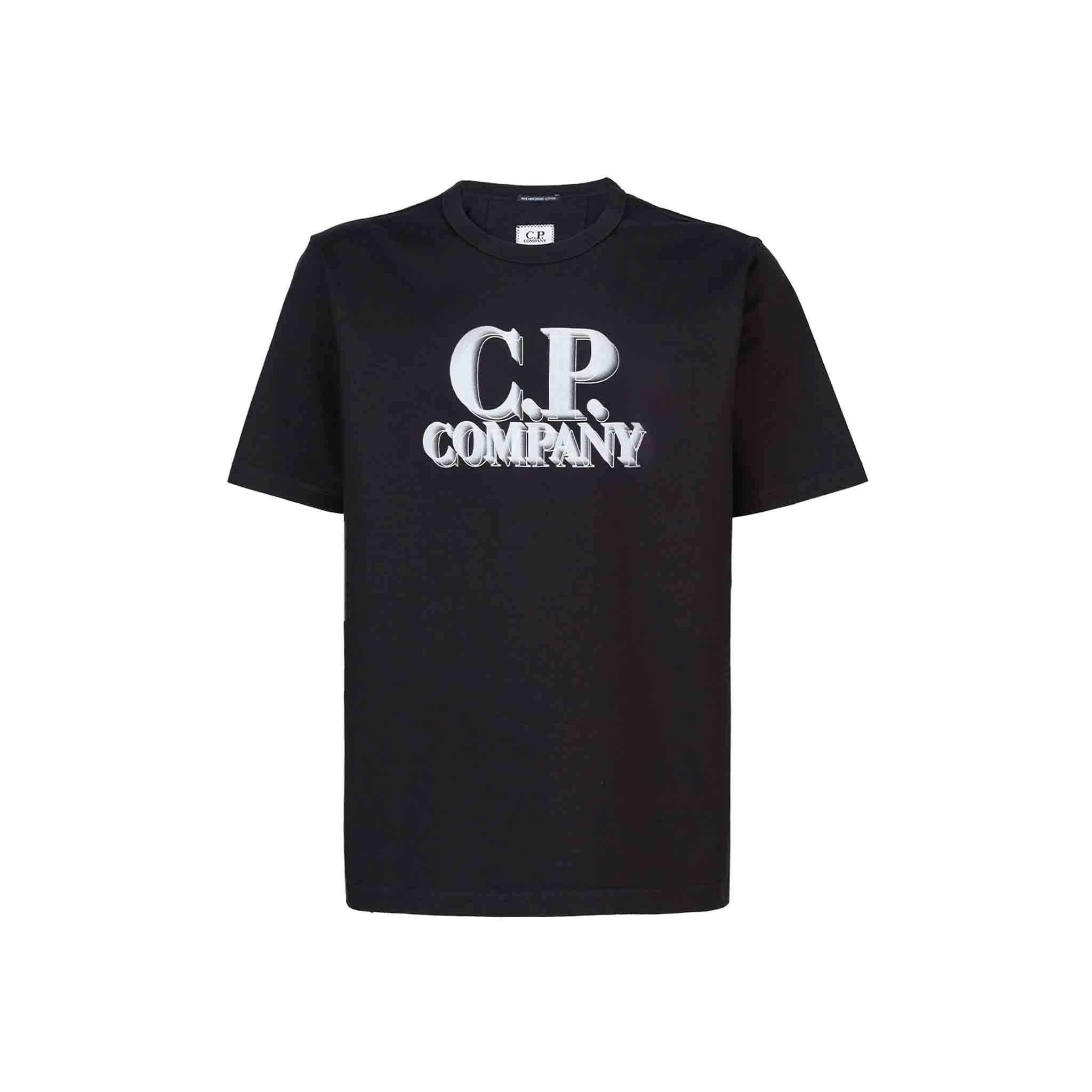 C.P. Company 30/1 Jersey Logo Print T-shirt in BlackT-ShirtsC.P. CompanyDPUSXSC.P. Company 30/1 Jersey Logo Print T-shirt in Black