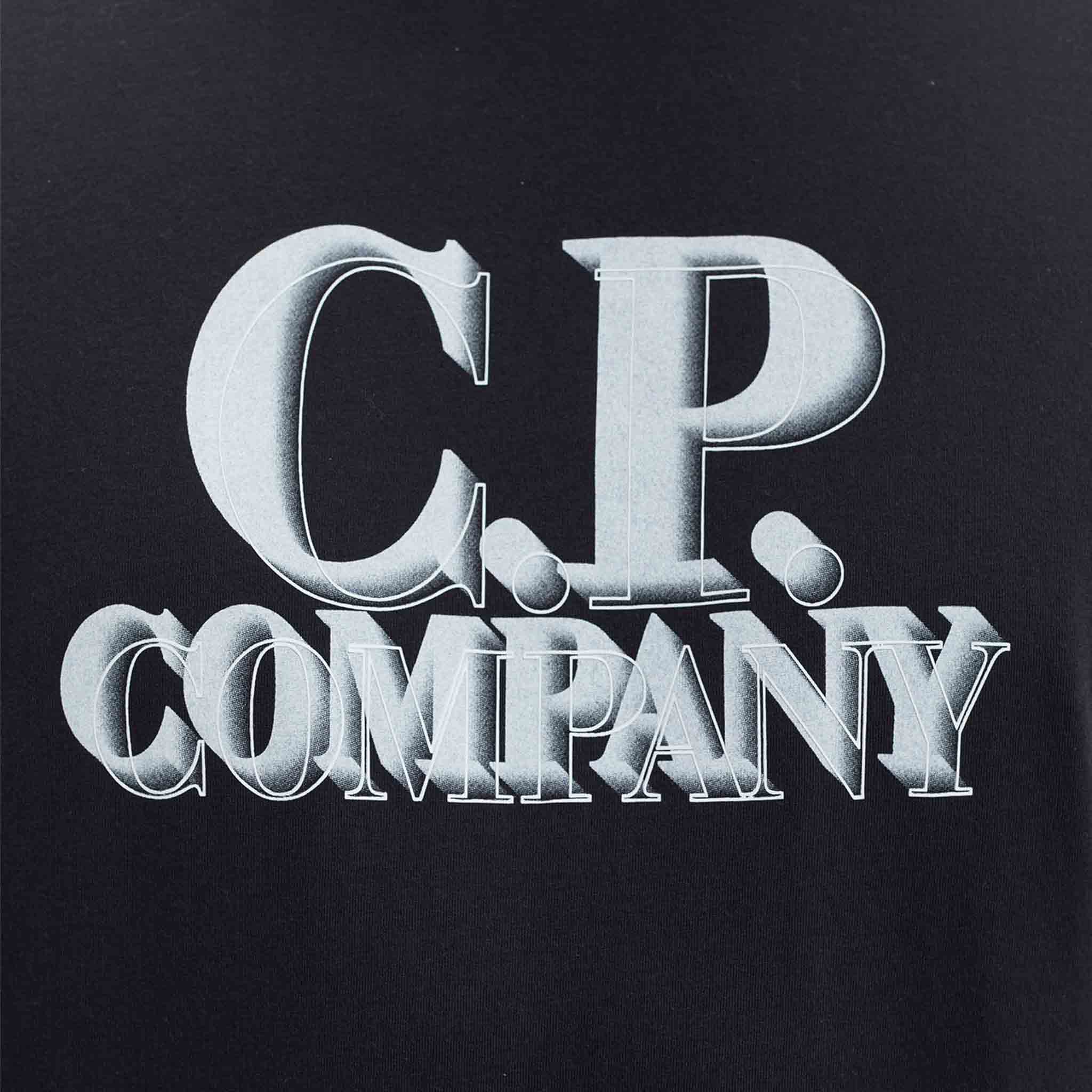 C.P. Company 30/1 Jersey Logo Print T-shirt in BlackT-ShirtsC.P. CompanyDPUSXSC.P. Company 30/1 Jersey Logo Print T-shirt in Black