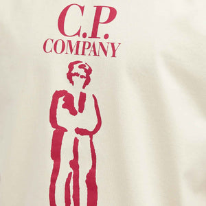 C.P. Company 30/2 Mercerized Jersey Twisted British Sailor T-shirt in Pistachio ShellT-ShirtsC.P. CompanyDPUS7620943683219SC.P. Company 30/2 Mercerized Jersey Twisted British Sailor T-shirt in Pistachio Shell