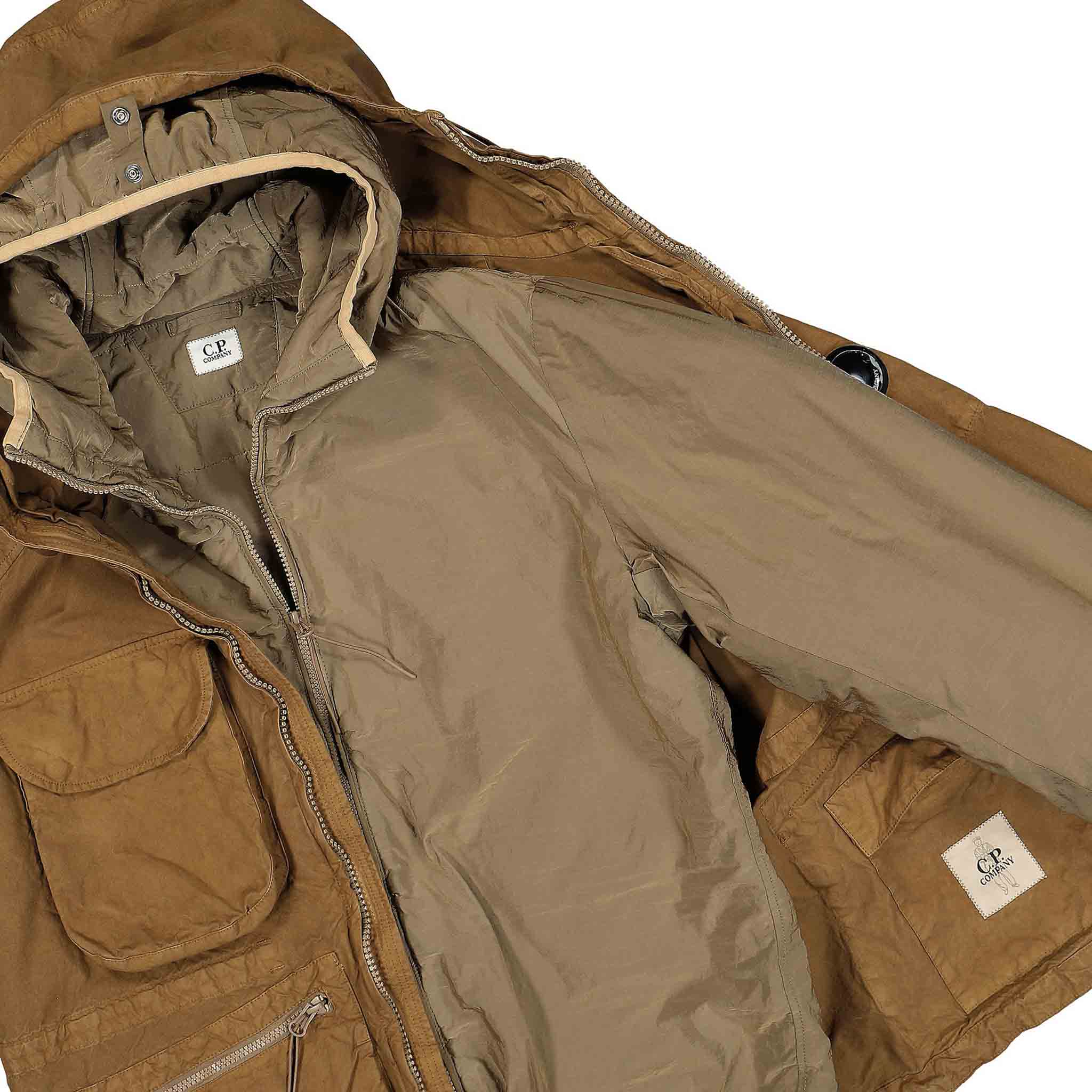 C.P. Company BA - TIC Hooded Jacket Lining in CuminCoats & JacketsC.P. CompanyDPUS7615044864646C.P. Company BA - TIC Hooded Jacket Lining in Cumin