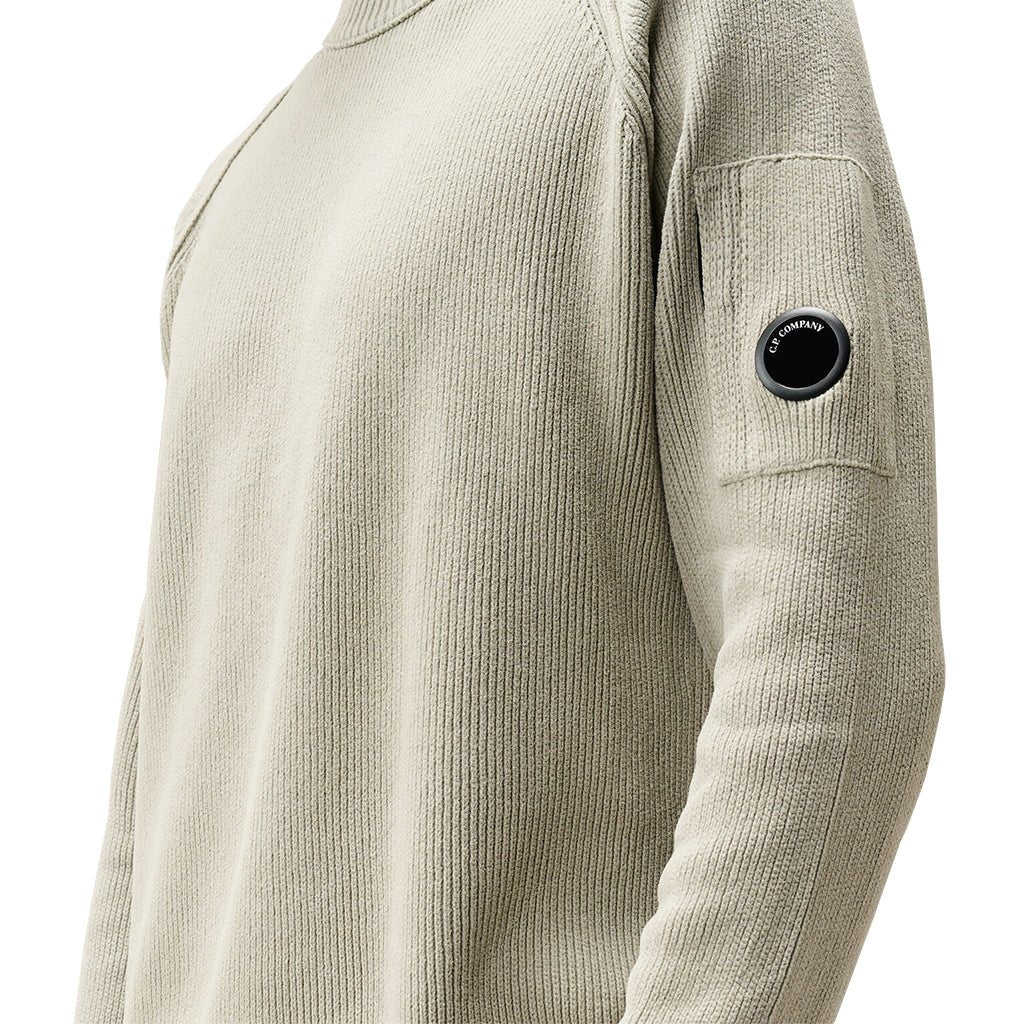 [C.P. Company] Chenille Cotton Crewneck KnitKnitwearC.P. CompanyDPUS Designer Outlet21CMKN196A-005558G-936-S7622792934269Flint GreyS[C.P. Company] Chenille Cotton Crewneck Knit