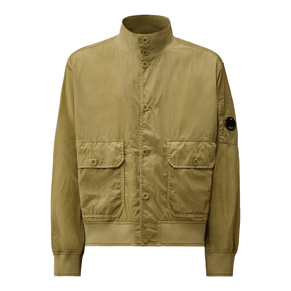 [C.P. Company] Chrome - R Button Bomber JacketCoats & JacketsC.P. CompanyDPUS Designer Outlet7622792611757Moss GrayS[C.P. Company] Chrome - R Button Bomber Jacket
