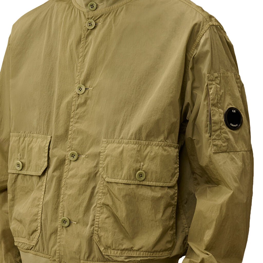 [C.P. Company] Chrome - R Button Bomber JacketCoats & JacketsC.P. CompanyDPUS Designer Outlet7622792611757Moss GrayS[C.P. Company] Chrome - R Button Bomber Jacket