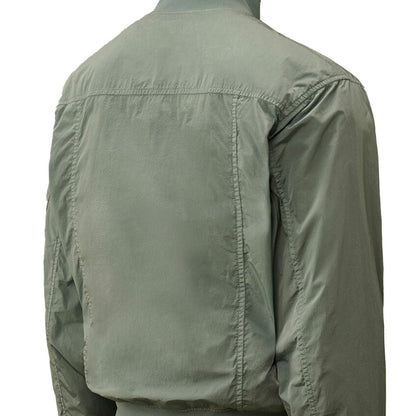 [C.P. Company] Chrome - R Button Bomber JacketCoats & JacketsC.P. CompanyDPUS Designer Outlet7622792611825Silver BlueS[C.P. Company] Chrome - R Button Bomber Jacket