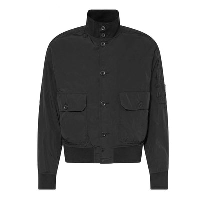 C.P. Company Chrome-R Full Button Jacket in Black