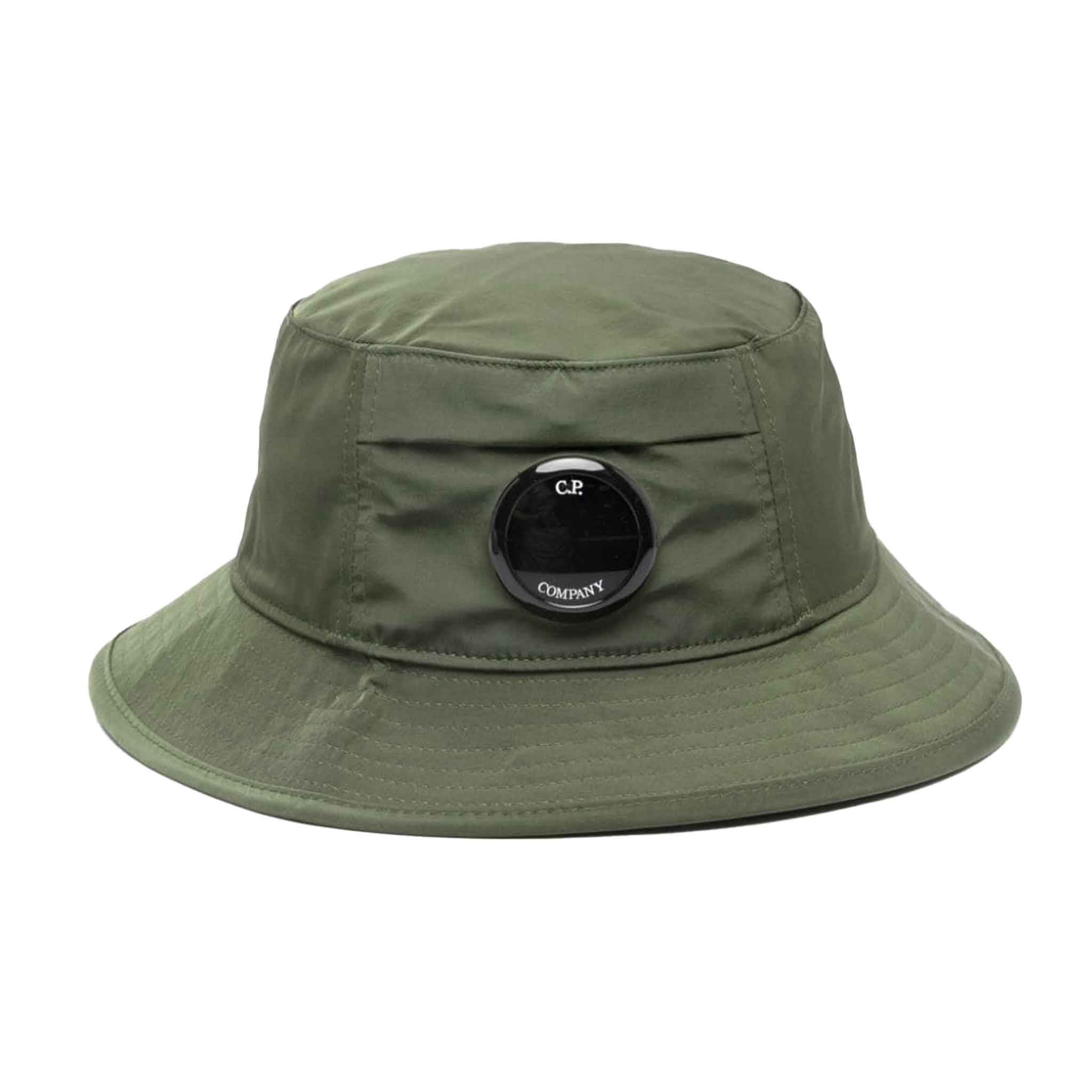 C.P. Company Chrome - R Lens Bucket Hat in Green BayHatsC.P. CompanyDPUS7602943697490MC.P. Company Chrome - R Lens Bucket Hat in Green Bay