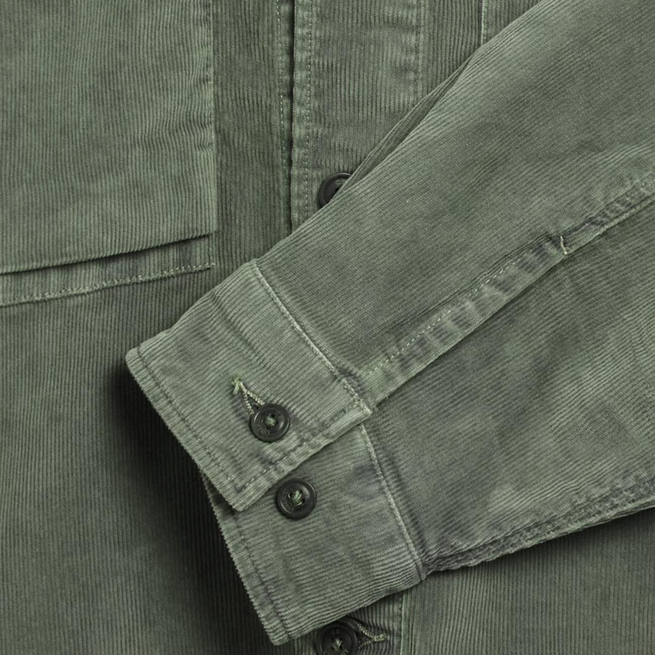 C.P. Company Corduroy Lens Overshirt in Gunmetal