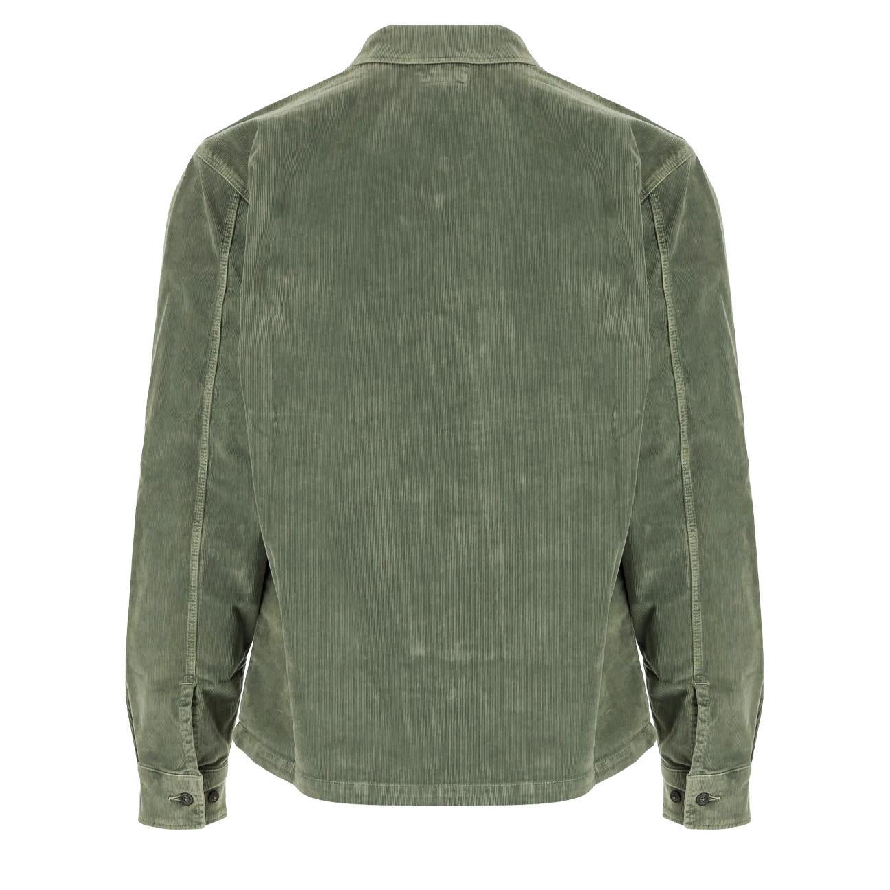 C.P. Company Corduroy Lens Overshirt in Gunmetal