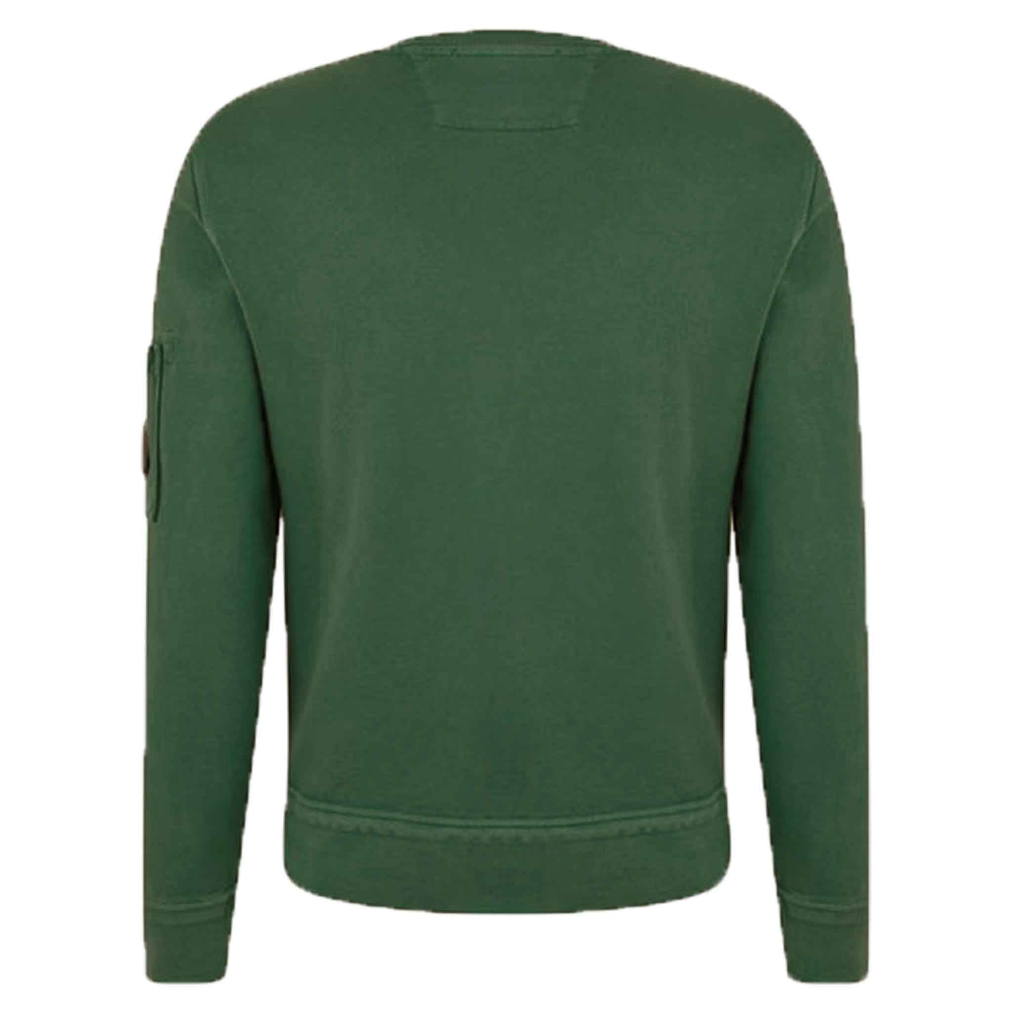 C.P. Company Cotton Diagonal Fleece Resist Dyed Sweatshirt in Duck GreenSweatshirtsC.P. CompanyDPUSXSC.P. Company Cotton Diagonal Fleece Resist Dyed Sweatshirt in Duck Green