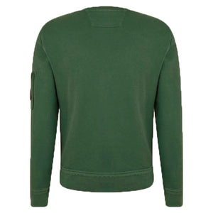 C.P. Company Cotton Diagonal Fleece Resist Dyed Sweatshirt in Duck GreenSweatshirtsC.P. CompanyDPUSXSC.P. Company Cotton Diagonal Fleece Resist Dyed Sweatshirt in Duck Green