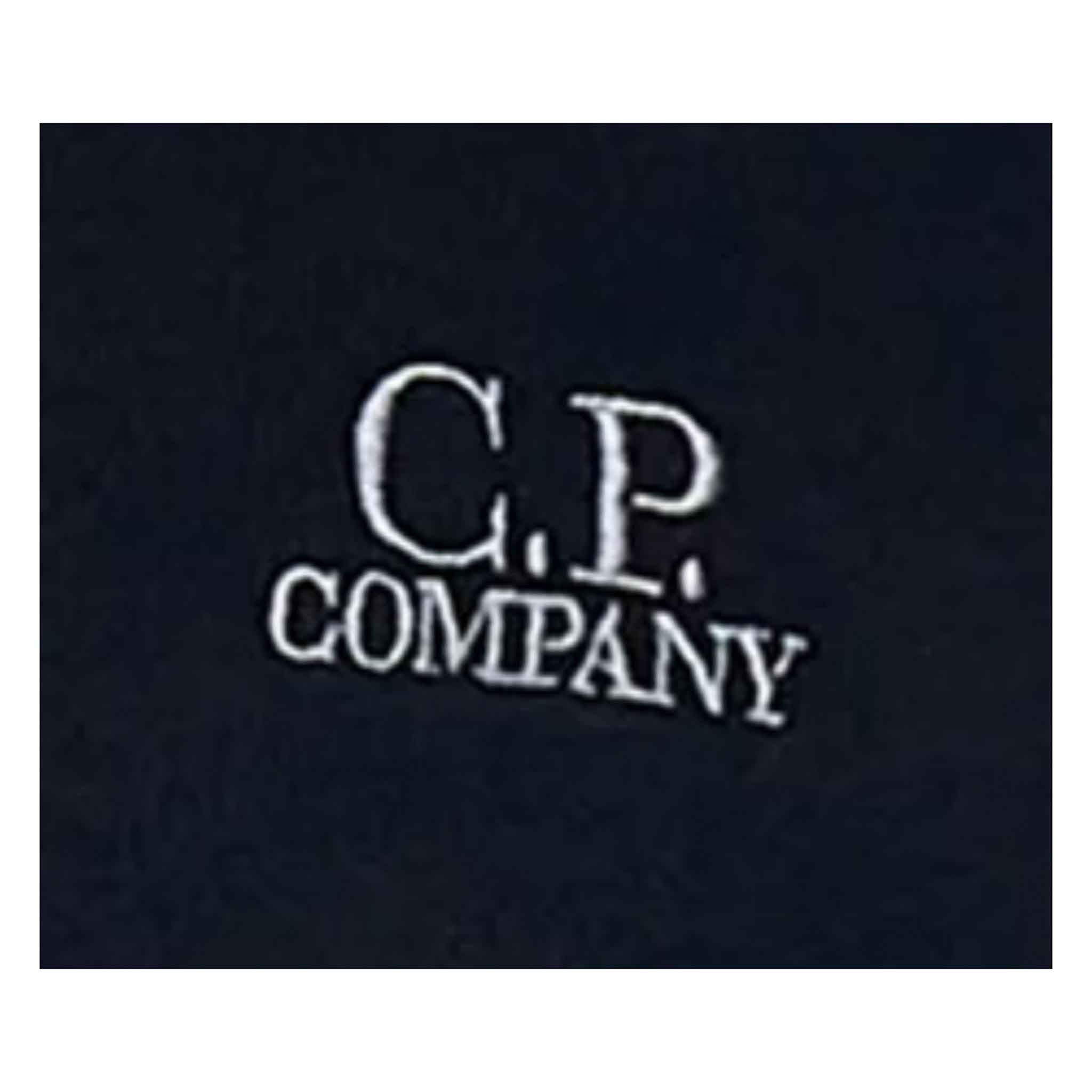 C.P. Company Cotton Fleece Embroidered Logo Sweatshirt in Toal EclipseSweatshirtsC.P. CompanyDPUSXSC.P. Company Cotton Fleece Embroidered Logo Sweatshirt in Toal Eclipse