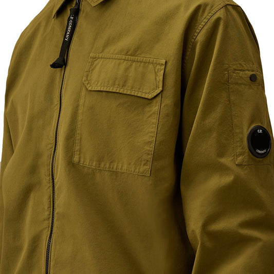 [C.P. Company] Cotton Gabardine OvershirtC.P. CompanyDPUS Designer Outlet7622792737358Dried HerbS[C.P. Company] Cotton Gabardine Overshirt