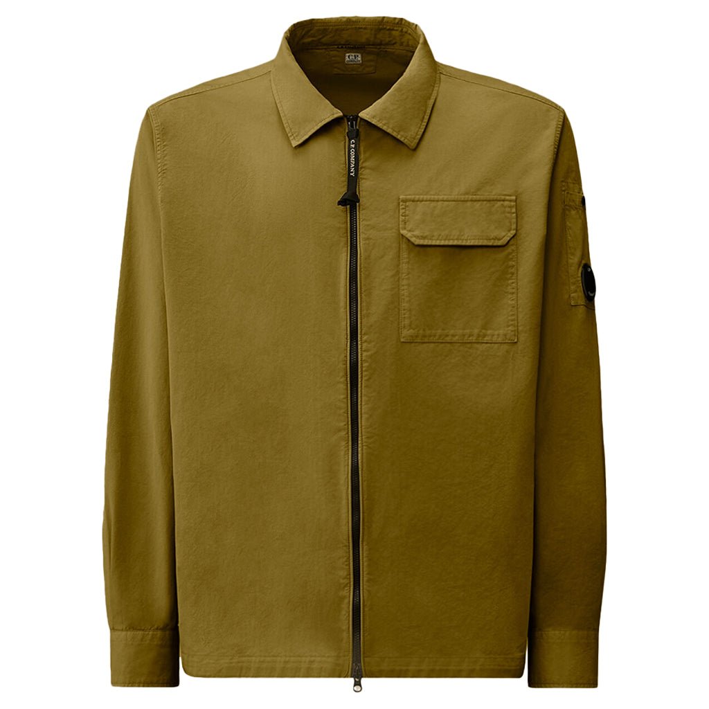 [C.P. Company] Cotton Gabardine OvershirtC.P. CompanyDPUS Designer Outlet7622792737358Dried HerbS[C.P. Company] Cotton Gabardine Overshirt