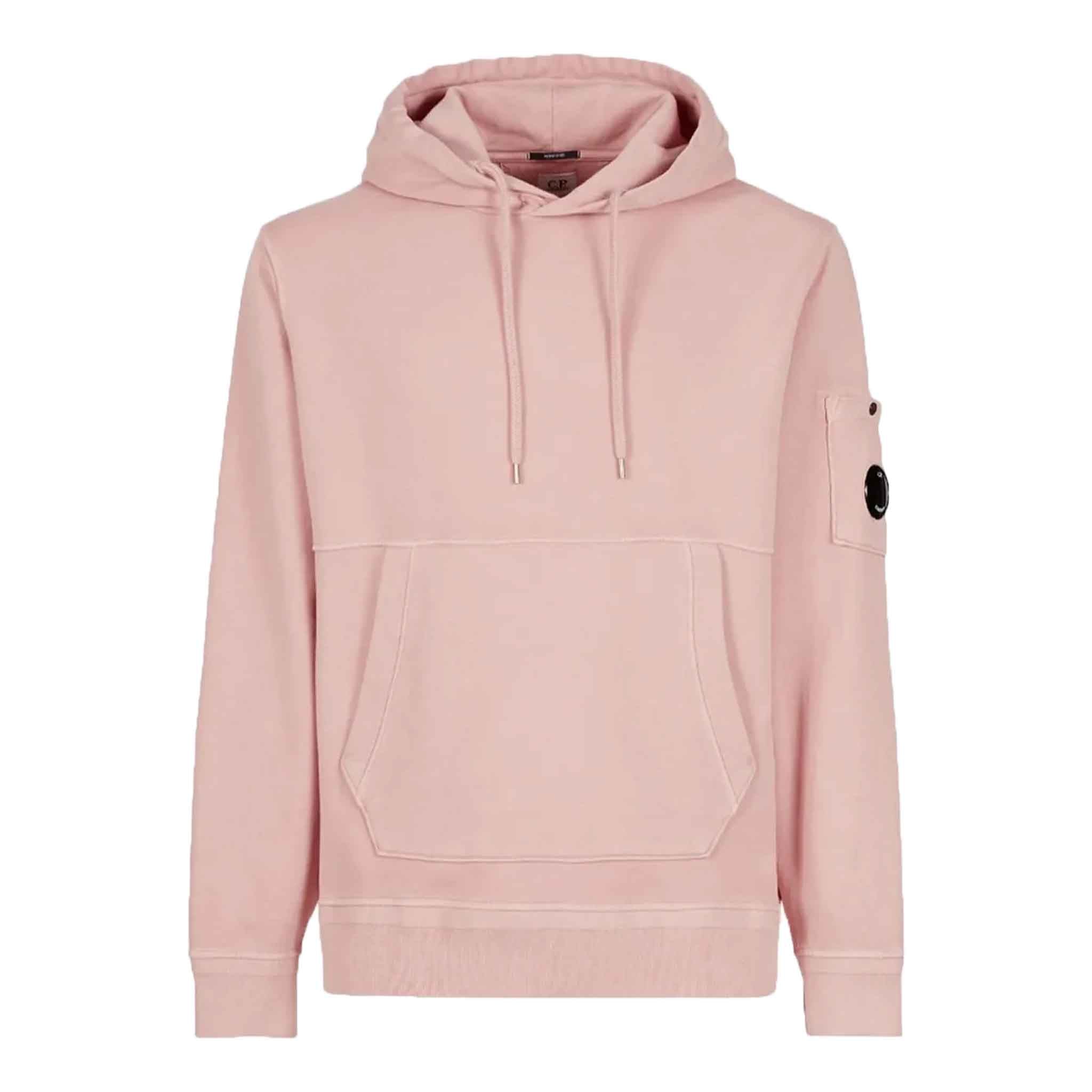 C.P. Company Cotton Resist Dyed Hoodie in Pale MauveHoodiesC.P. CompanyDPUSXSC.P. Company Cotton Resist Dyed Hoodie in Pale Mauve