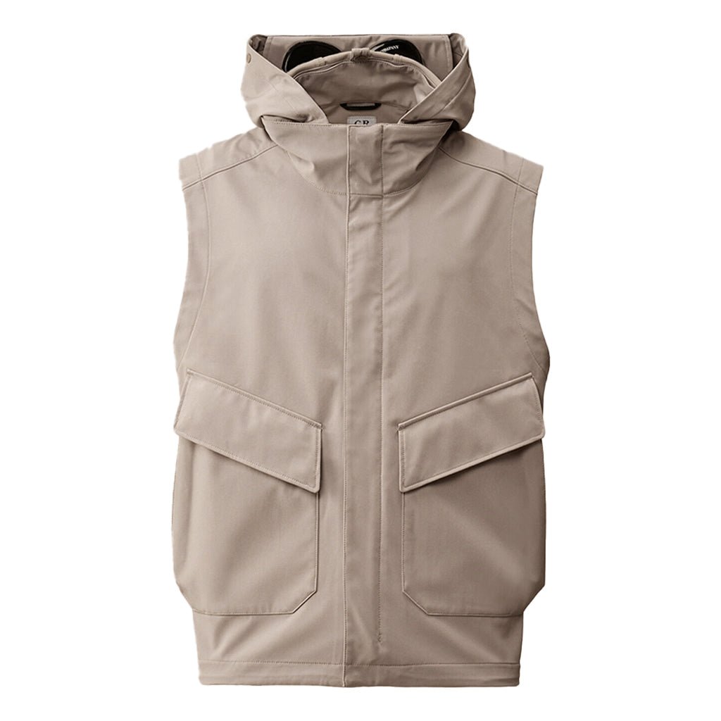 [C.P. Company] C.P. Shell - R Goggle GiletCoats & JacketsC.P. CompanyDPUS Designer Outlet7622792613089DoveS[C.P. Company] C.P. Shell - R Goggle Gilet