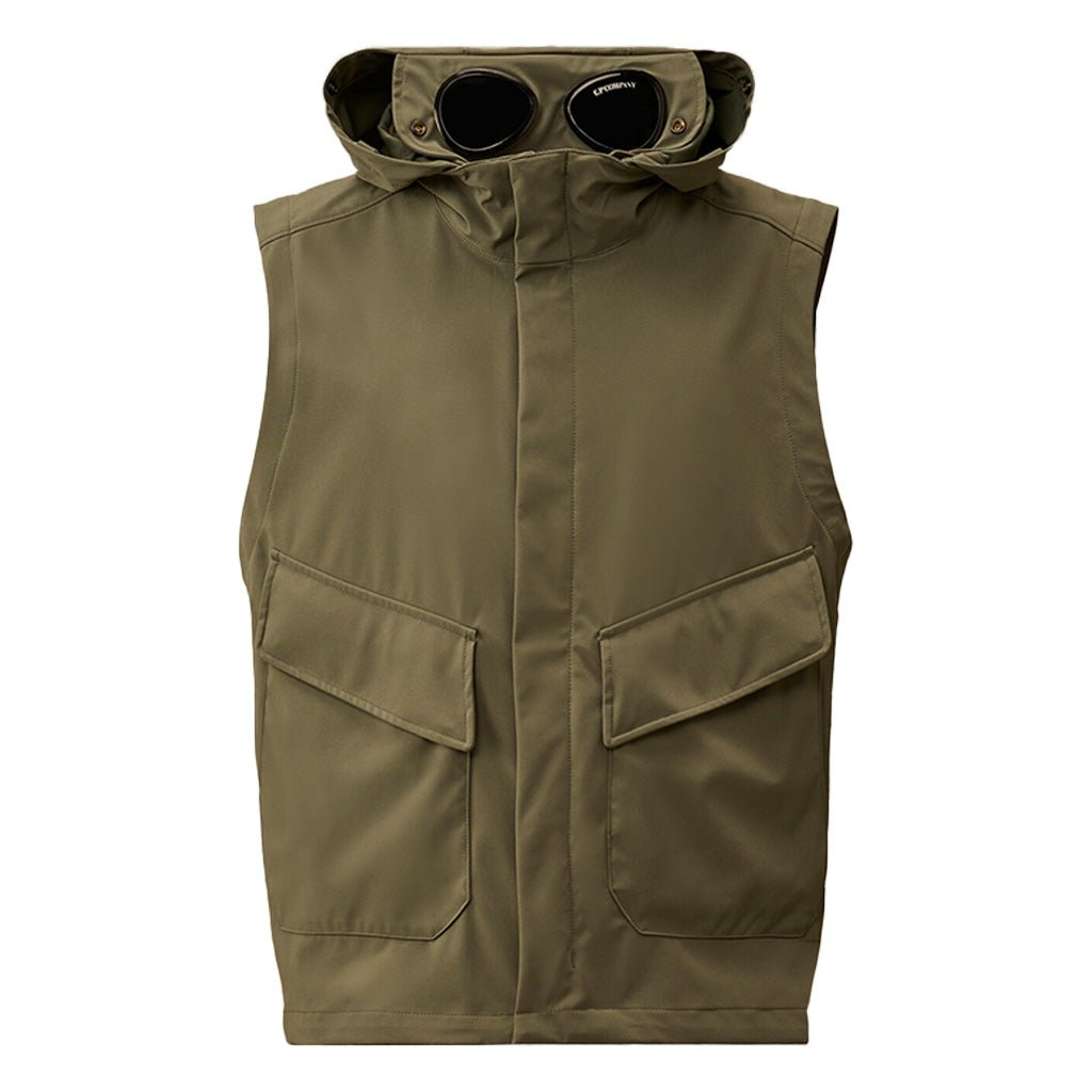 [C.P. Company] C.P. Shell - R Goggle GiletC.P. CompanyDPUS Designer Outlet7622792775367Laurel WreathS[C.P. Company] C.P. Shell - R Goggle Gilet