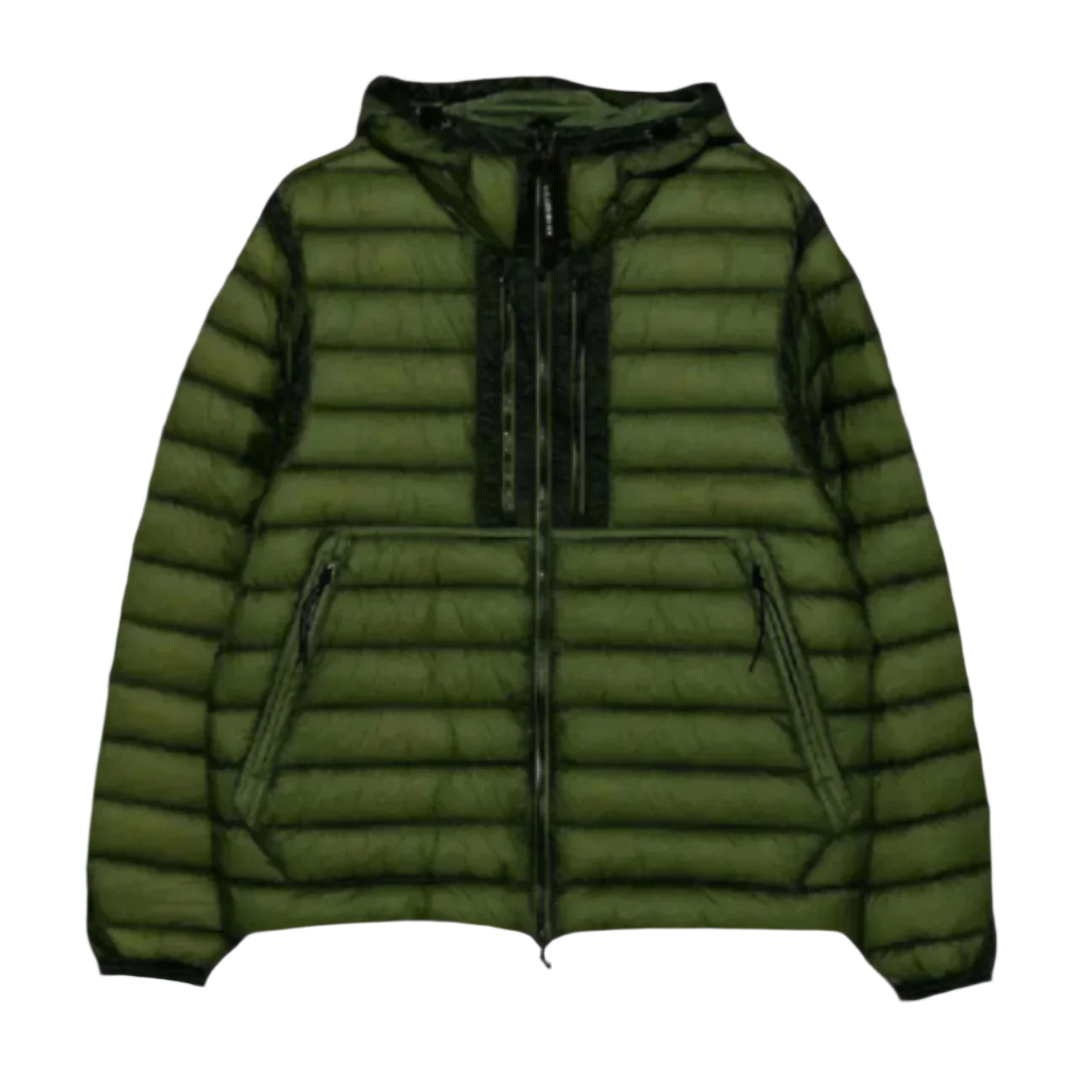 C.P. Company DD-Shell Goggle Hooded Down Jacket in Capers Green