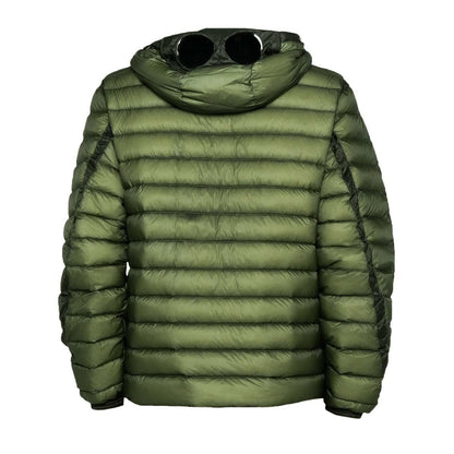 C.P. Company DD-Shell Goggle Hooded Down Jacket in Seagrass