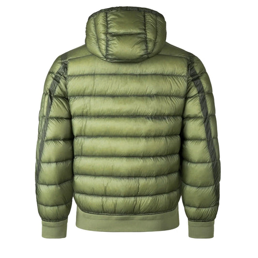 C.P. Company DD-Shell Lens Hooded Down Jacket in Seagrass